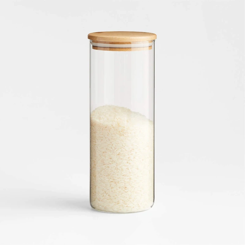 Zestaw trzech pojemników na produkty sypkie 3 x 1500 ml | Bamboo #2