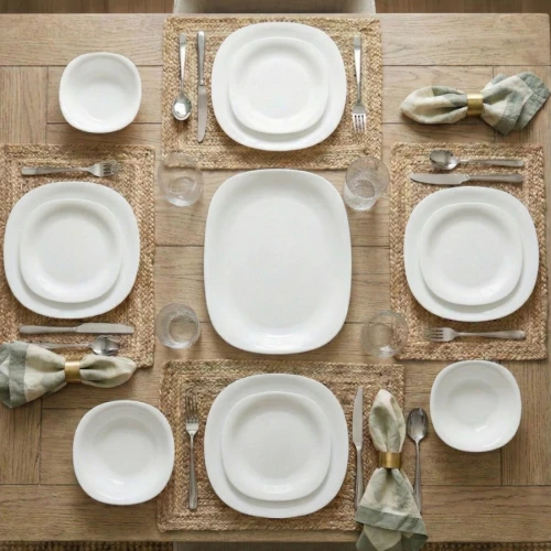 Duży serwis obiadowy na 12 osób 44 el. | Porcello Oderis