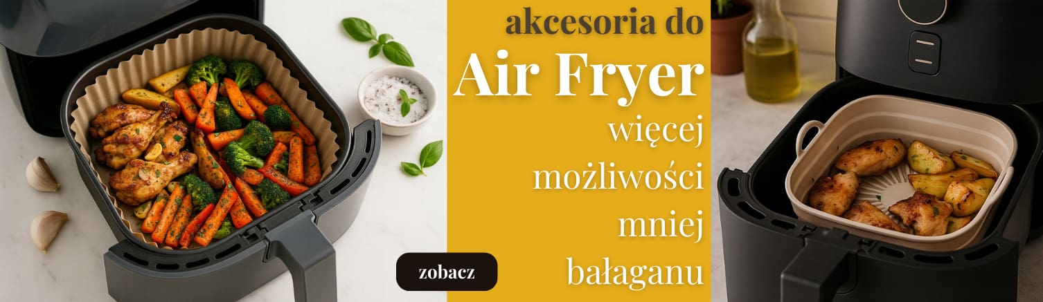 Akcesoria do air fryer formy silikonowe papier do pieczenia porcello.mom